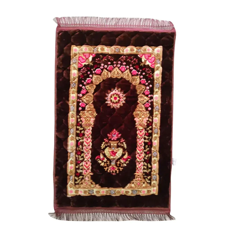 Wholesales Islamic Prayer Rugs Muslim Electronic Travel Prayer Mats Sajadah Rugs Modern Praying Rug
