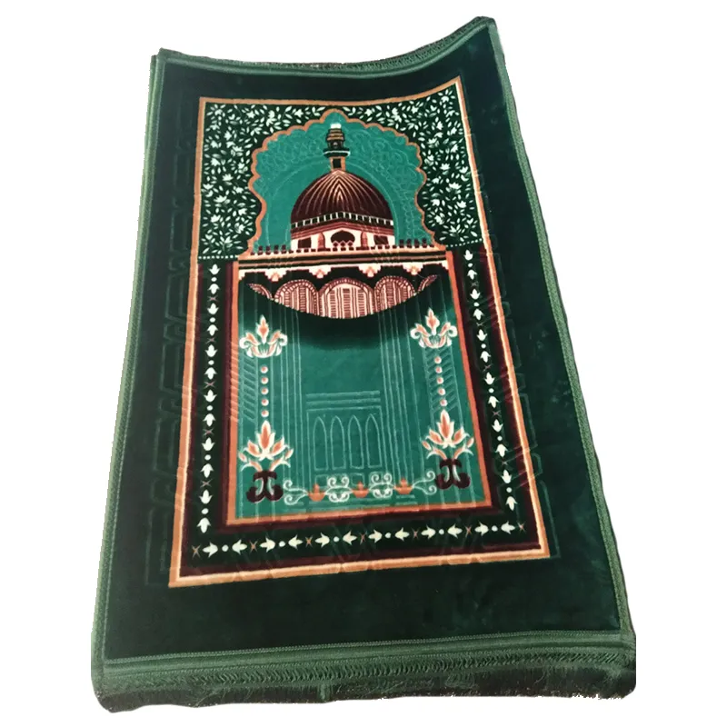 Wholesales Islamic Prayer Rugs Muslim Electronic Travel Prayer Mats Sajadah Rugs Modern Praying Rug