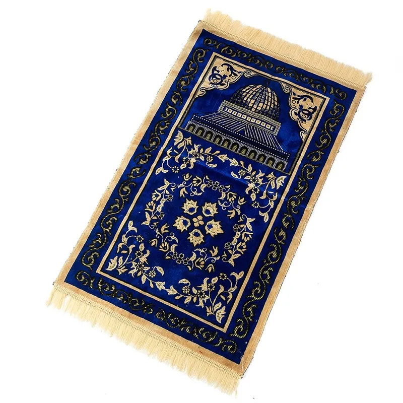 Wholesales Islamic Prayer Rugs Muslim Electronic Travel Prayer Mats Sajadah Rugs Modern Praying Rug